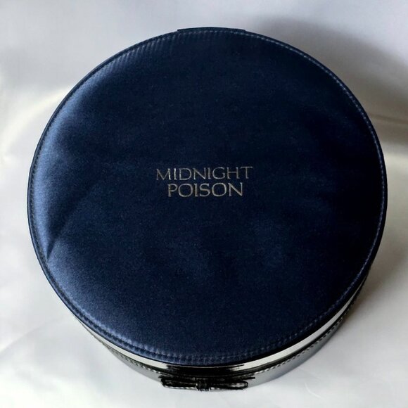 Dior Midnight Poison Coffret Round Box Makeup Storage Case LARGE, RARE & NEW - Picture 6 of 11